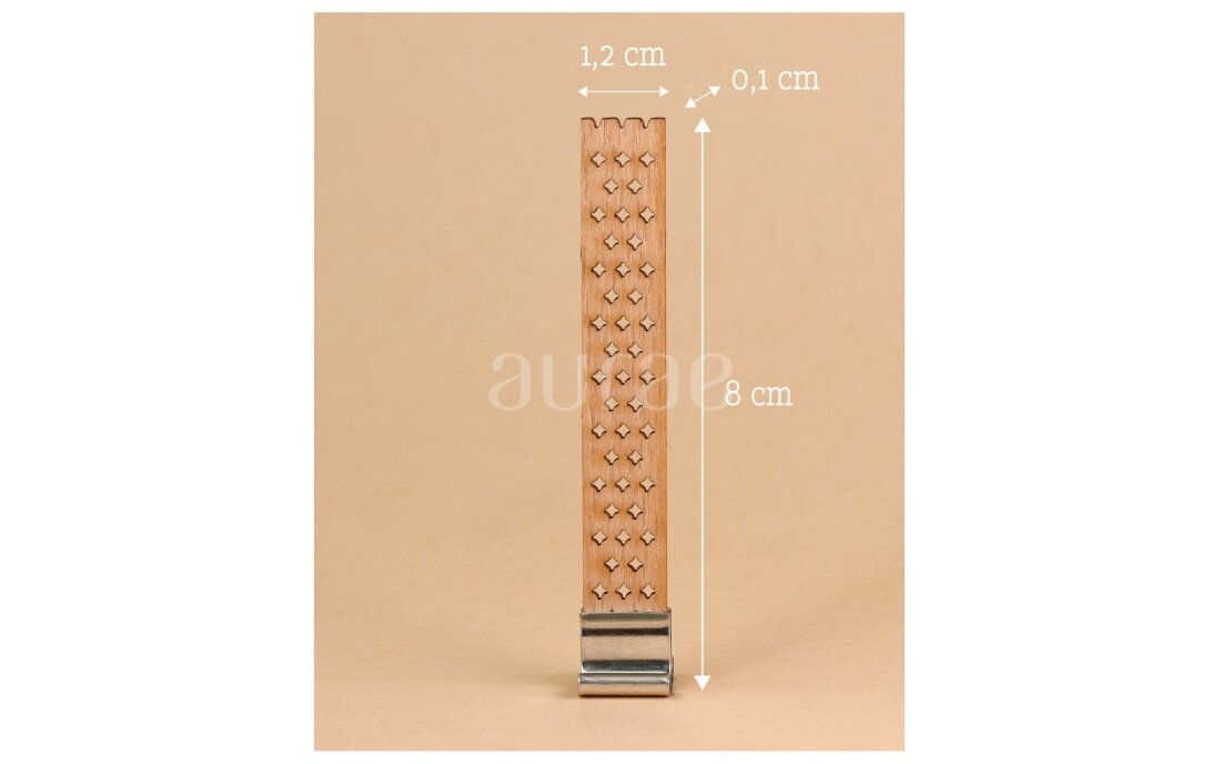 Patterned wooden wicks WITHOUT HOLDERS 8x1.2x0.1 1