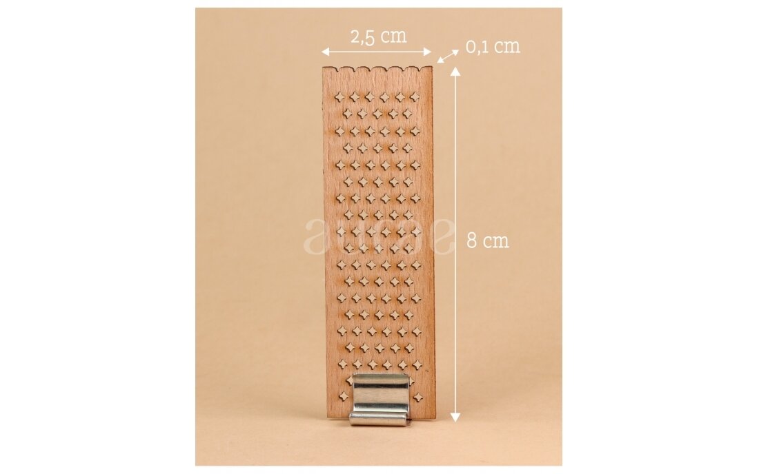 Patterned wooden wicks WITHOUT HOLDERS 8x2.5x0.1 1