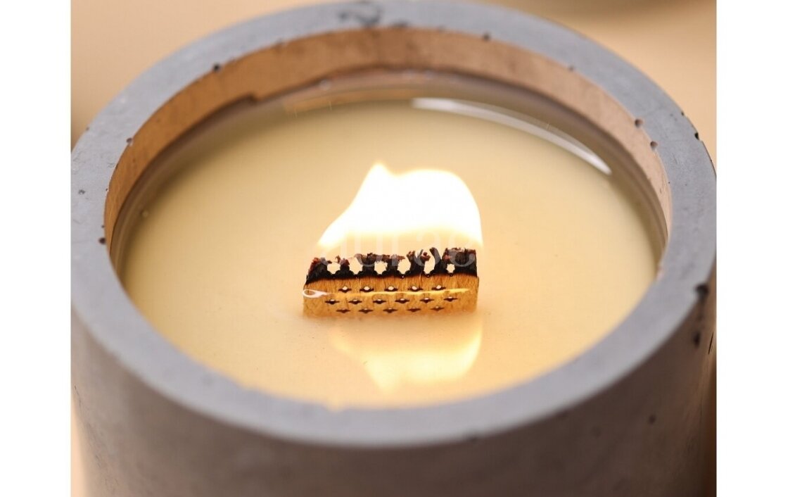 Patterned wooden wicks WITHOUT HOLDERS 8x2.5x0.1 2