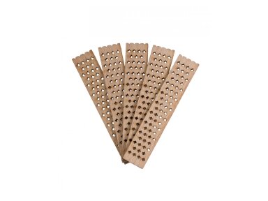 Patterned wooden wicks WITHOUT HOLDERS 8x1.5x0.1