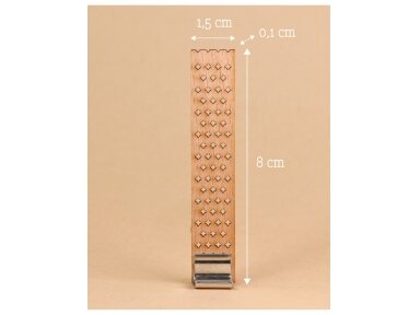 Patterned wooden wicks WITHOUT HOLDERS 8x1.5x0.1