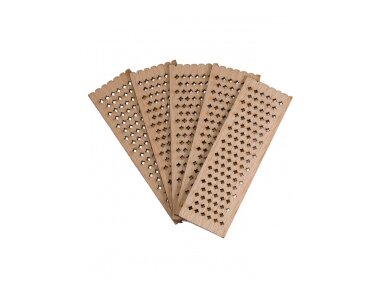 Patterned wooden wicks WITHOUT HOLDERS 8x2.5x0.1