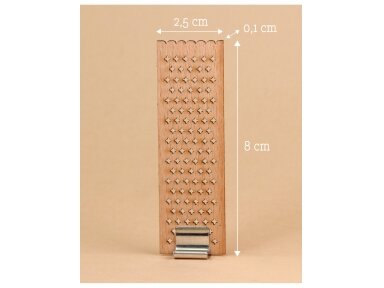 Patterned wooden wicks WITHOUT HOLDERS 8x2.5x0.1
