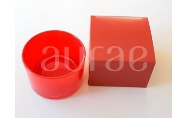 Raudonos spalvos dėžutė Aurae raudonai stiklinei 140 ml 1