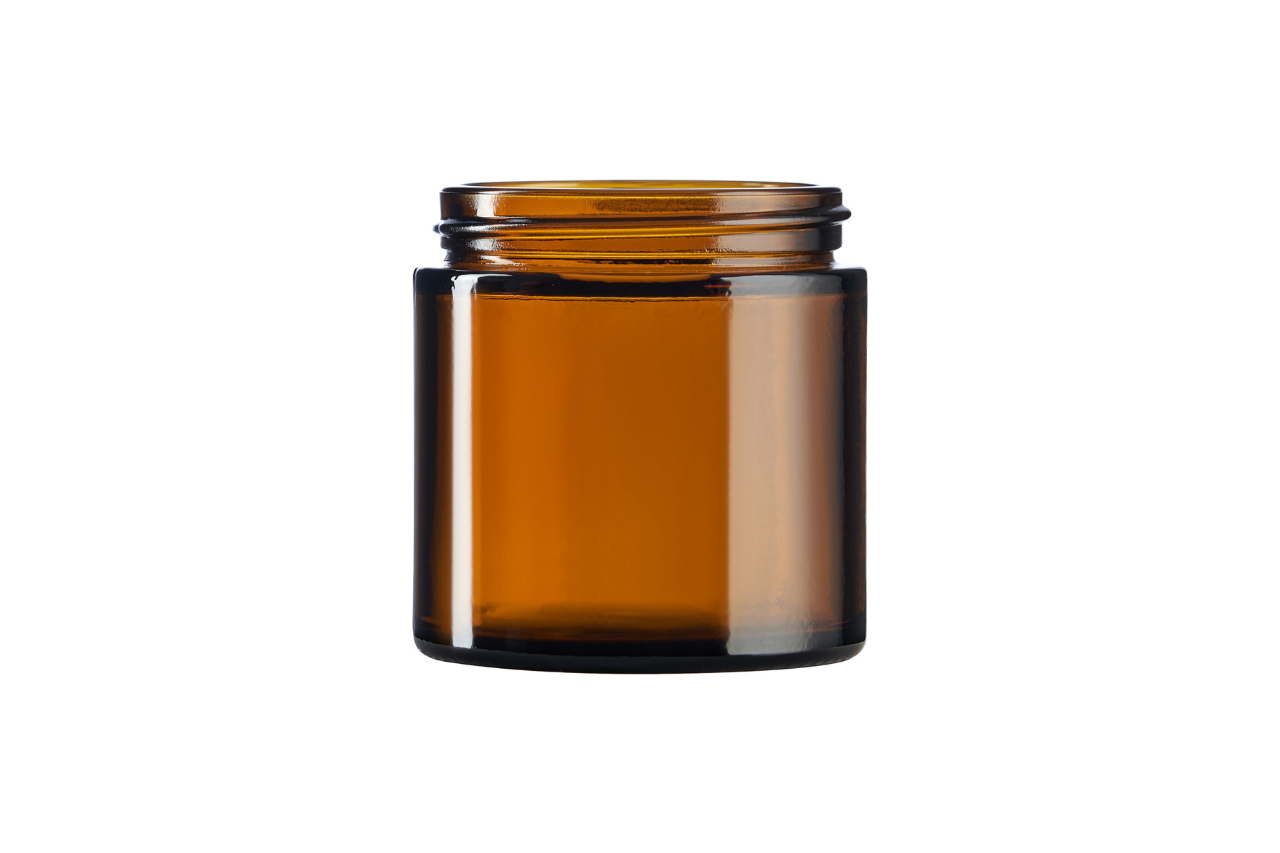 Brūna stikla burka 120 ml 58/R3
