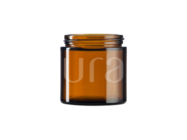 Brown glass jar 120 ml 58/R3