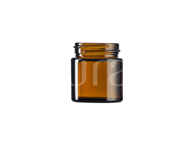 Brown glass jar 30 ml 38/R3