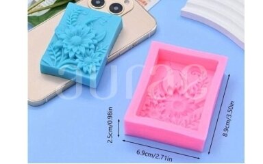Silicone soap mold FLOWERS