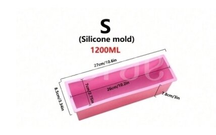Silikoninė muilo forma 1,2 l 1