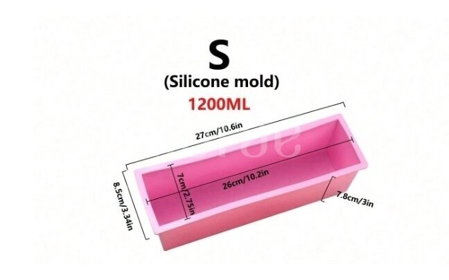Silikoninė muilo forma 1,2 l 1