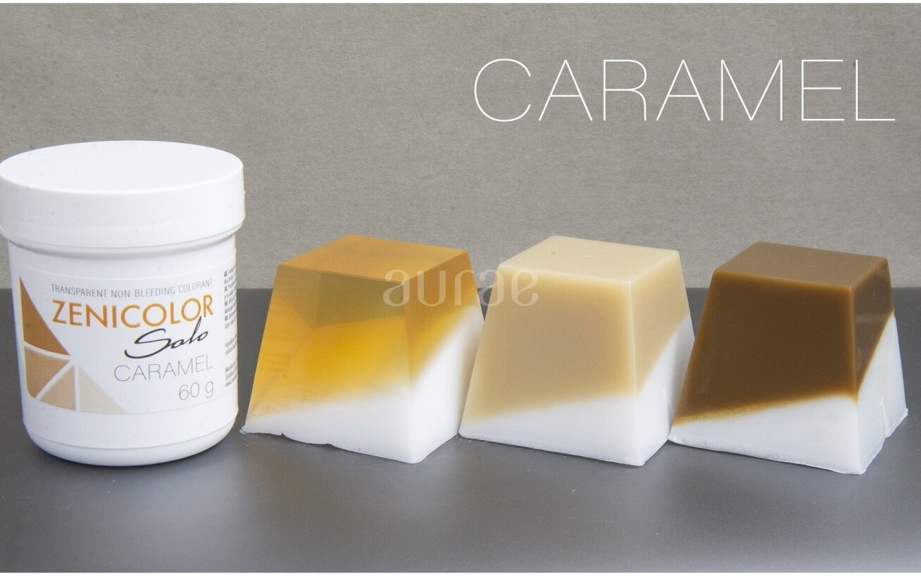 Transparent non-bleeding colorants for melt & pour soap base ZENICOLOR SOLO Caramel 60g Transparent non-bleeding colorants for melt & pour soap base ZENICOLOR SOLO Caramel 60g
