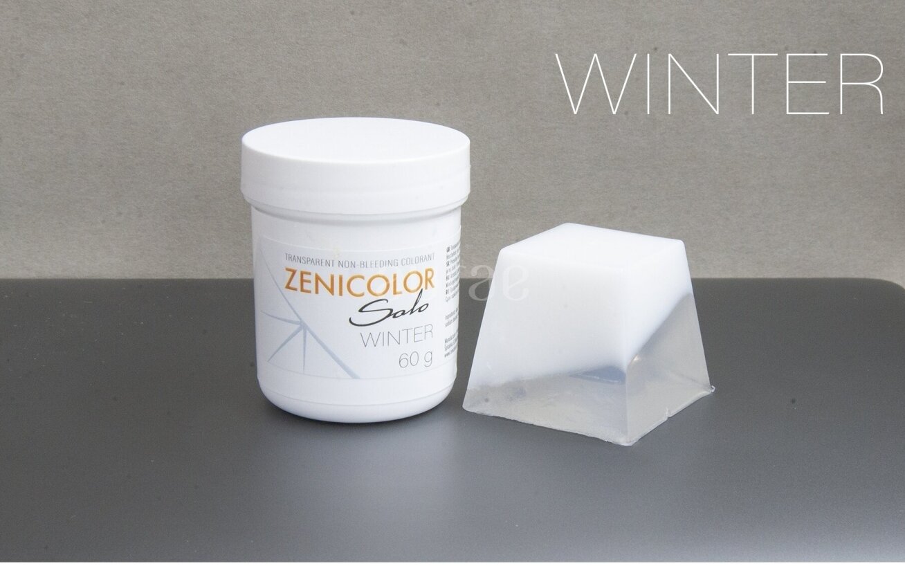 Transparent non-bleeding colorants for melt & pour soap base ZENICOLOR SOLO Winter 60 g