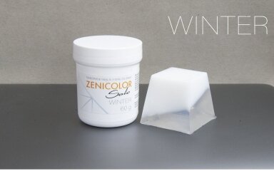 Transparent non-bleeding colorants for melt & pour soap base ZENICOLOR SOLO Winter 60 g Transparent non-bleeding colorants for melt & pour soap base ZENICOLOR SOLO Winter 60 g
