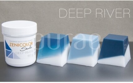 Transparent non-bleeding colorants for melt & pour soap base ZENICOLOR SOLO Deep River 60 g Transparent non-bleeding colorants for melt & pour soap base ZENICOLOR SOLO Deep River 60 g