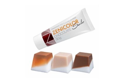 Caurspīdīgas neizplūstošas “izkausē un ielej” krāsvielas ziepju bāzei ZENICOLOR SOLO Chocolate 30 g Caurspīdīgas neizplūstošas “izkausē un ielej” krāsvielas ziepju bāzei ZENICOLOR SOLO Chocolate 30 g