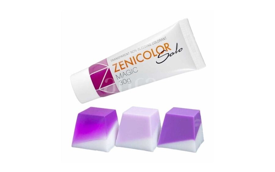 Transparent non-bleeding colorants for melt & pour soap base ZENICOLOR SOLO Magic 30 g Transparent non-bleeding colorants for melt & pour soap base ZENICOLOR SOLO Magic 30 g