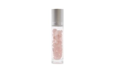 Gemstone Essential Oil Roller Bottle - Rose Quartz Gemstone Essential Oil Roller Bottle - Rose Quartz