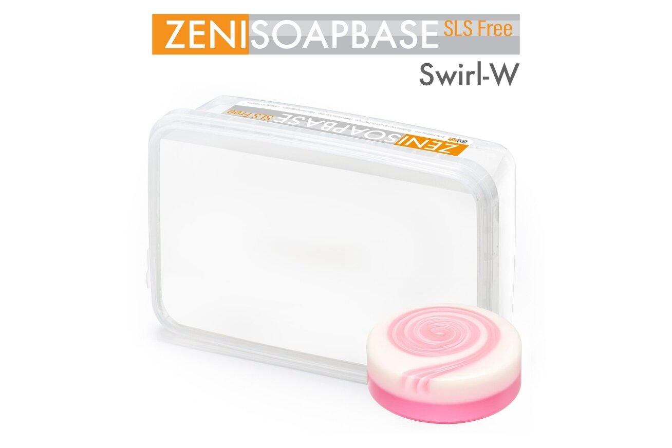 ZENI SOAP BASE Virpuļveida rakstiem-Balta